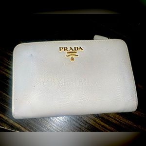 Prada long short wallet with coin purse .